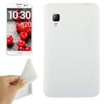 Sili-Cover til Optimus L4 2 - X-splat (Hvid)